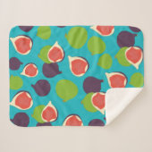 Mediterrane zomerfruitbomen sherpa deken (Voorkant (horizontaal))