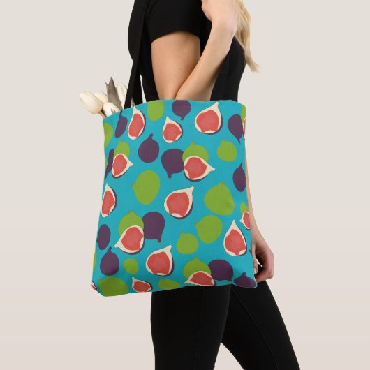 Mediterrane zomerfruitbomen tote bag (Dichtbij)