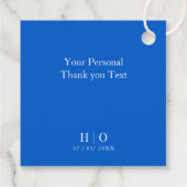 Mediterrane zomermoderne tegel Bruiloft Bedankjes Labels (Achterkant)