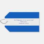 Mediterrane zomermoderne tegel Bruiloft Cadeaulabel (Achterkant Horizontaal)