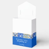 Mediterrane zomermoderne tegel Wedding Favor Box Bedankdoosjes (Geopend)