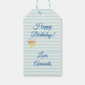 Mediterrane zomerse sfeer cadeaulabel (Achterkant)