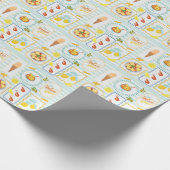 Mediterrane zomerse sfeer cadeaupapier (Hoek)