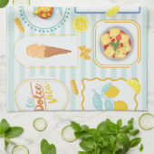 Mediterrane zomerse sfeer theedoek (Gevouwen)