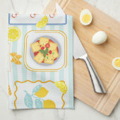 Mediterrane zomerse sfeer theedoek (Quarter Fold)