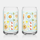 Mediterrane zomervibes blikvorm glas (Voorkant)