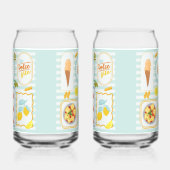 Mediterrane zomervibes blikvorm glas (Links)