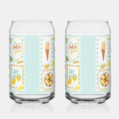 Mediterrane zomervibes blikvorm glas (Rechts)