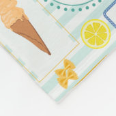 Mediterrane zomervibes fleece deken (Hoek)