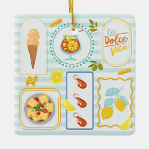 Mediterrane zomervibes keramisch ornament