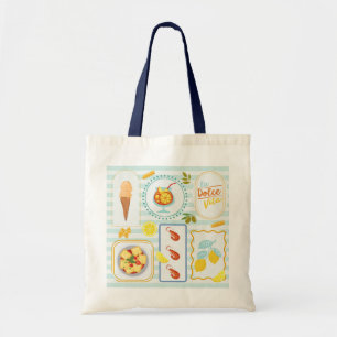 Mediterrane zomervibes tote bag