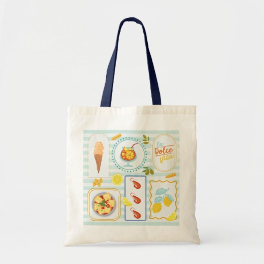 Mediterrane zomervibes tote bag (Voorkant)
