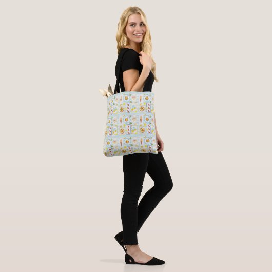 Mediterrane zomervibes tote bag (Op model)