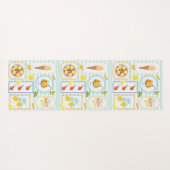 Mediterrane zomervibes yogamat (Achterkant (horizontaal))