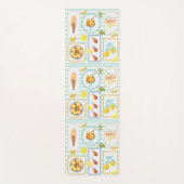 Mediterrane zomervibes yogamat (Voorkant)