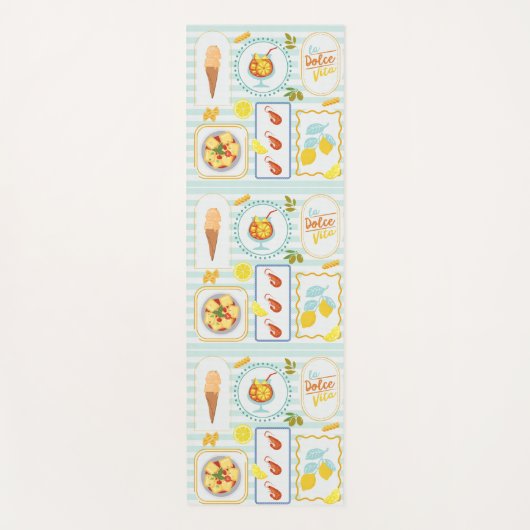 Mediterrane zomervibes yogamat (Voorkant)