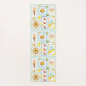 Mediterrane zomervibes yogamat (Achterkant)