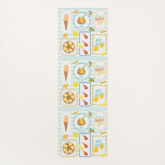 Mediterrane zomervibes yogamat (Achterkant)