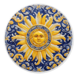 Mediterrane zon keramische knop