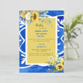 Mediterrane Zonnebloem - Baby Perspectiefower Kaart (Staand voorkant)