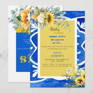 Mediterrane Zonnebloem - Baby Perspectiefower Kaart