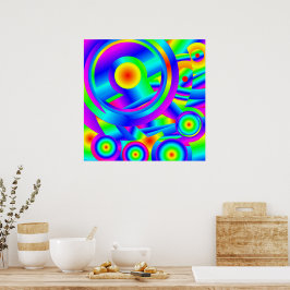 Mediterrane zonnopstijg poster