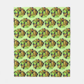 Mediterrane zwarte groene, gemengde olijven Grieks Fleece Deken (Voorkant)