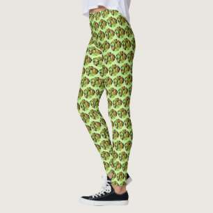 Mediterrane zwarte groene, gemengde olijven Grieks Leggings