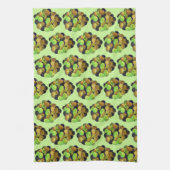 Mediterrane zwarte groene, gemengde olijven Grieks Theedoek (Verticaal)