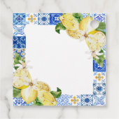 Mediterraneaanse Positano Bruidsfeest Stickers Bedankjes Labels (Achterkant)