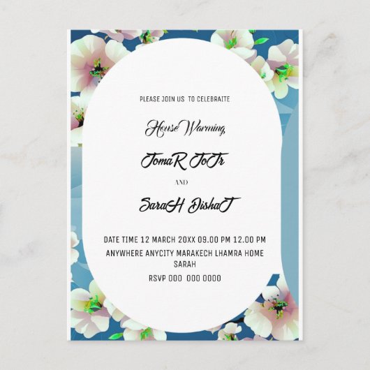 Mediterranean Bachelorette Invitation With Itinera Briefkaart (Voorkant)