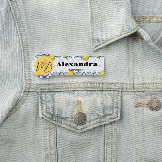 Mediterranean Bliss Modern Restaurant Medewerker Naamplaatje (In situ)