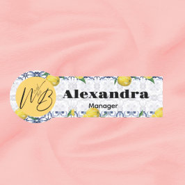 Mediterranean Bliss Modern Restaurant Medewerker Naamplaatje