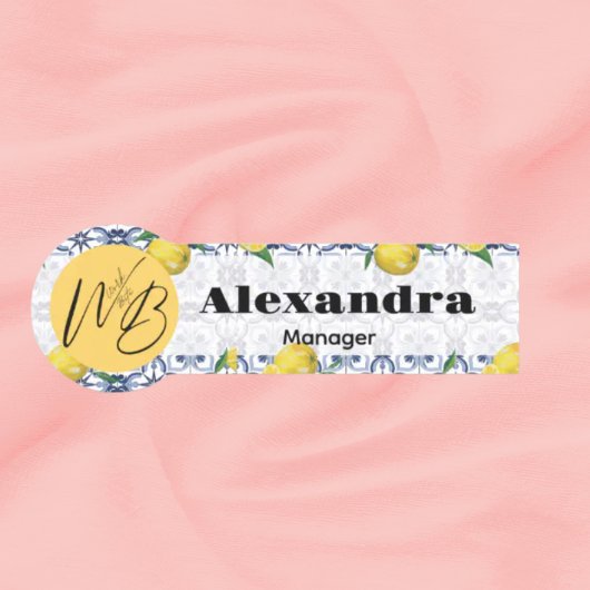 Mediterranean Bliss Modern Restaurant Medewerker Naamplaatje