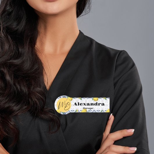 Mediterranean Bliss Modern Restaurant Medewerker Naamplaatje