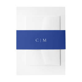 Mediterranean Blue Initialen | Amalfi Coast Bruilo Uitnodigingen Wikkel