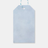 Mediterranean Blue & Lemon Wedding Cadeaulabel (Achterkant)