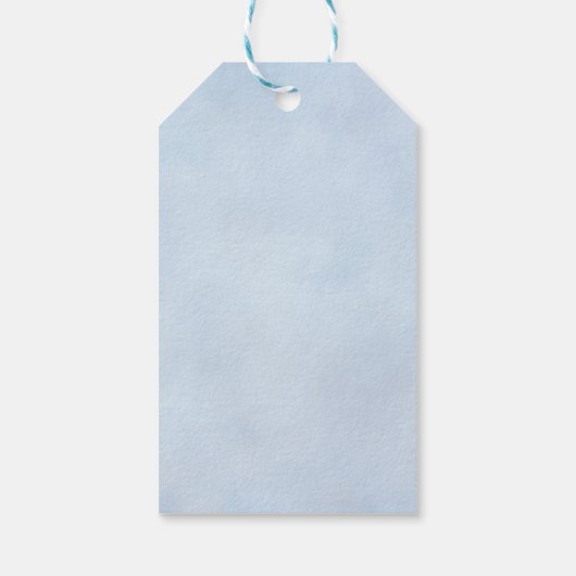 Mediterranean Blue & Lemon Wedding Cadeaulabel (Achterkant)