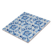 Mediterranean Blue Ornate  Tegeltje (Zijkant)