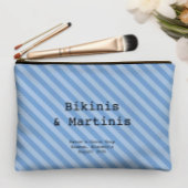 Mediterranean Blue Striped Bridesmaid Bachelorette Etui