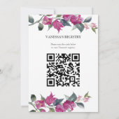 Mediterranean Bougainvillea Vrijgezellenfeest Kaart (Achterkant)