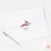 Mediterranean Bougainvillea Vrijgezellenfeest Vierkante Sticker (Envelop)