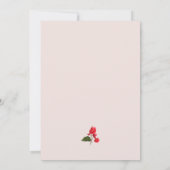 Mediterranean Bougainvillea Wedding Invitation Kaart (Achterkant)