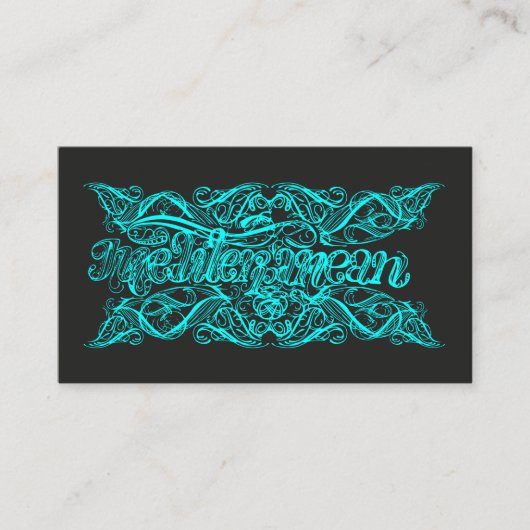 Mediterranean - Calligraphy Contactkaartje (Voorkant)