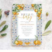 Mediterranean Citrus Baby Shower 