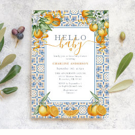 Mediterranean Citrus Baby Shower  Kaart