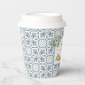 Mediterranean Citrus Baby Shower Papieren Bekers (Voorkant)