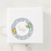 Mediterranean Citrus Thank You Round Bedankjes Labels (In situ)