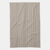 Mediterranean Classic Ticking Stripe Taupe Theedoek (Verticaal)