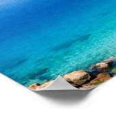 Mediterranean Coast Ocean Bay Poster (Hoek)